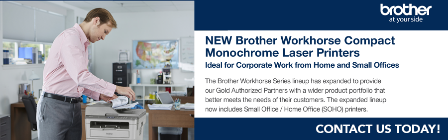 New Brother Workhouse Compact Monochrome Laser Printers
